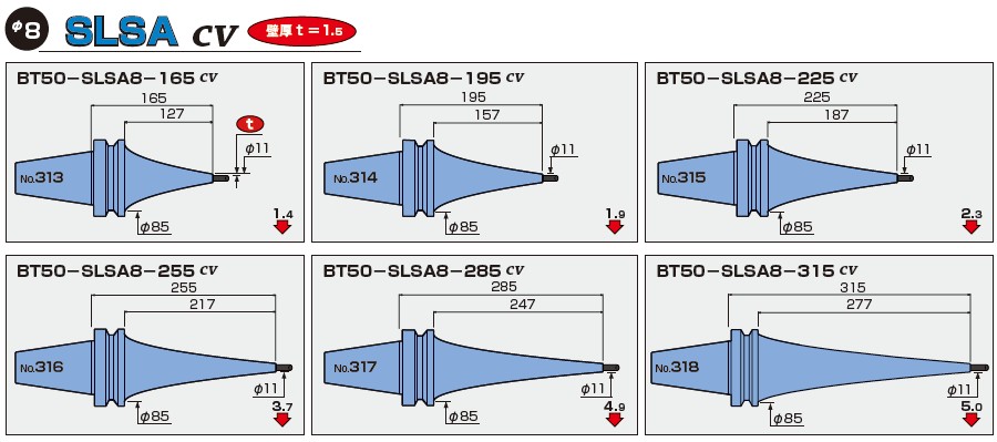 BT50-日本MST一體式熱縮刀柄