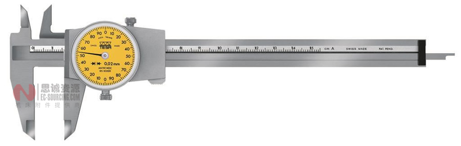 瑞士TESA CCMA-M型 帶表卡尺
