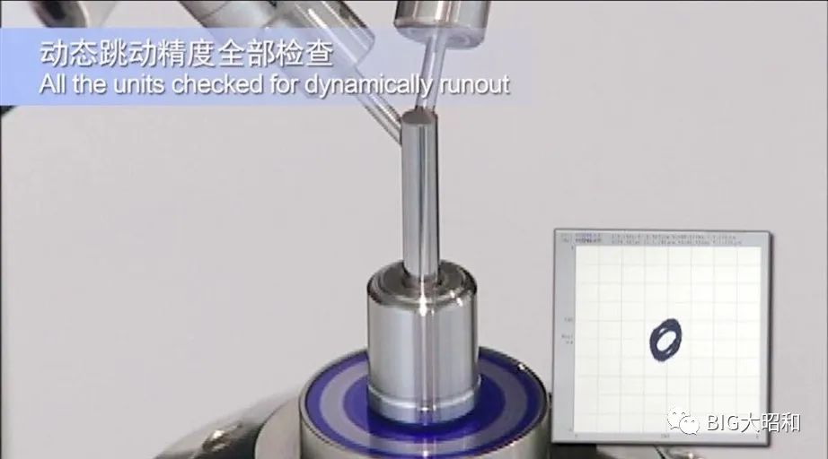 高速氣動刀柄的動態跳動精度檢測視頻